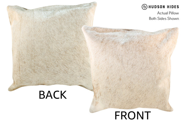 Beige Cowhide Pillow #18933