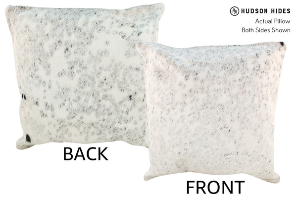 Grey with White Cowhide Pillow #18941