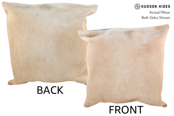Beige Cowhide Pillow #18994