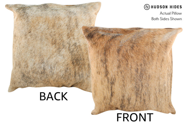 Light Brindle Cowhide Pillow #19013