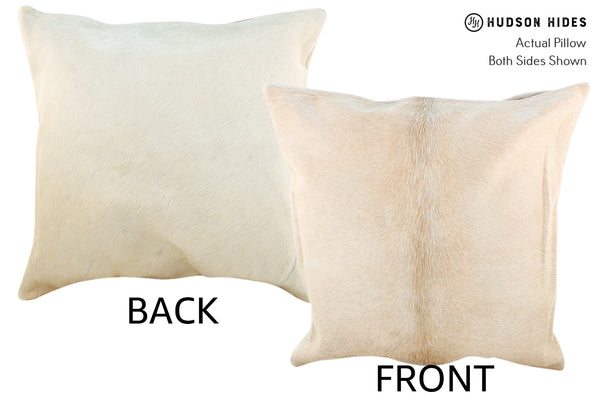 Beige Cowhide Pillow #19043
