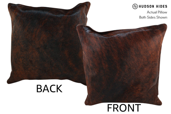 Dark Brindle Cowhide Pillow #19051