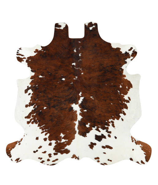 Brown and White Cowhide Rug #24114