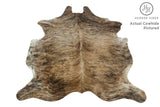 Light Brindle X-Large European Cowhide Rug 7'7" H x 6'2"W by Hudson Hides