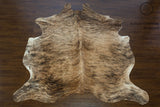 Light Brindle X-Large European Cowhide Rug 7'7" H x 6'2"W by Hudson Hides