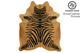 Zebra Cowhide Rug #4324