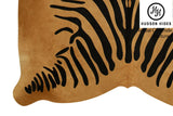 Zebra Cowhide Rug #4324