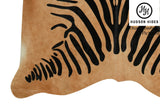 Zebra Cowhide Rug #4340
