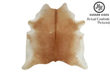 Brown and White Cowhide Rug #4379