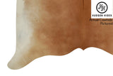 Brown and White Cowhide Rug #4379