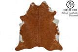 Solid Brown Cowhide Rug #4998