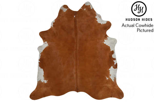 Solid Brown Cowhide Rug #4998