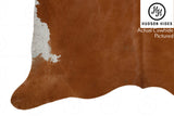 Solid Brown Cowhide Rug #4998