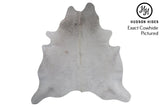 Medium Grey XX-Large Brazilian Cowhide Rug 7'2"H x 7'1"W #5937 by Hudson Hides