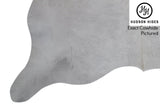 Medium Grey XX-Large Brazilian Cowhide Rug 7'2"H x 7'1"W #5937 by Hudson Hides