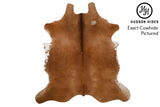 Brown and White Large European Cowhide Rug 6'6"H x 6'1"W #6277 by Hudson Hides