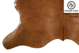 Brown and White Large European Cowhide Rug 6'6"H x 6'1"W #6277 by Hudson Hides