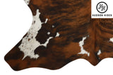 Tricolor Large European Cowhide Rug 6'4"H x 5'9"W #6305 by Hudson Hides