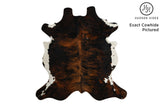 Dark Brindle Cowhide Rug #6848
