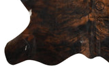 Dark Brindle Cowhide Rug #7352