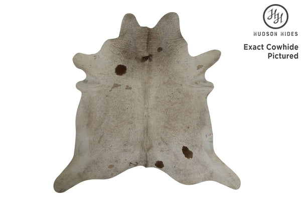 Salt And Pepper Brown Cowhide Rug #7791