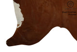Brown And White Regular Cowhide Rug #7819