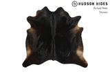 Solid Black Cowhide Rug #8250