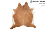 Beige And White Cowhide Rug #8280