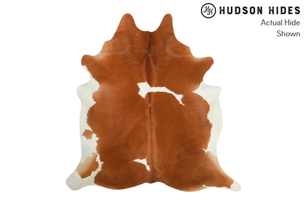 Brown And White Cowhide Rug #8367
