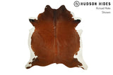 Solid Brown Cowhide Rug #8407