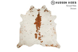 Salt And Pepper Brown Cowhide Rug #8573