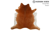 Solid Brown Cowhide Rug #8636