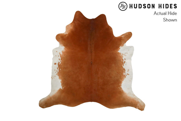 Solid Brown Cowhide Rug #8636