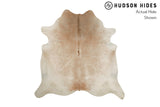 Beige And White Cowhide Rug #8641