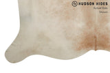 Beige And White Cowhide Rug #8641