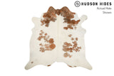 Beige And White Cowhide Rug #8663