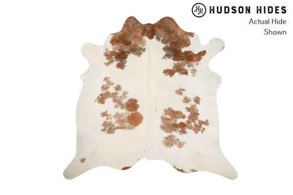Beige And White Cowhide Rug #8663