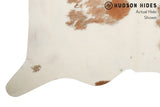 Beige And White Cowhide Rug #8663