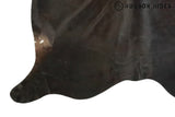 Solid Black Cowhide Rug #8751